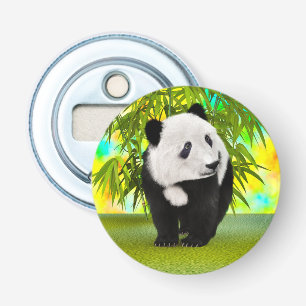 Cute Pandabeer Kawaii Dierenliefhebber Perfect Cad Button Flesopener