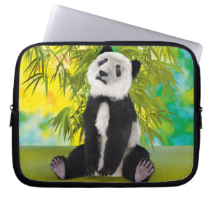 Cute Pandabeer Kawaii Dierenliefhebber Perfect Cad Laptop Sleeve