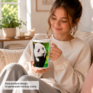 Cute Pandabeer Kawaii Dierenliefhebber Perfect Cad Latte Mok