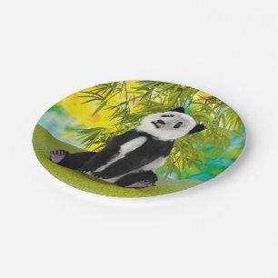 Cute Pandabeer Kawaii Dierenliefhebber Perfect Cad Papieren Bordje