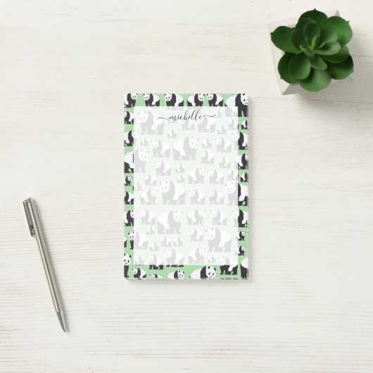 Cute Pandabeer Motief Post-it® Notes (Kantoor)