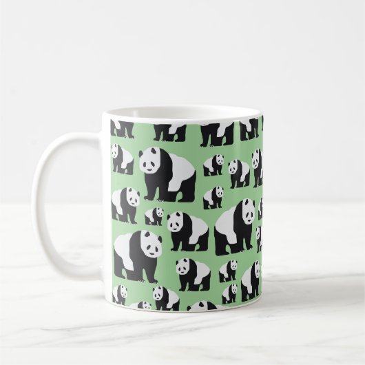 Cute Pandabeer Patroon Koffiemok (Links)