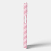 Cute Pandabeer Roze Strepen Achtergrond Case-Mate iPhone Case (Achterkant / Rechts)