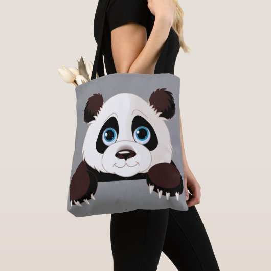 Cute Pandabeer Tote Bag (Dichtbij)