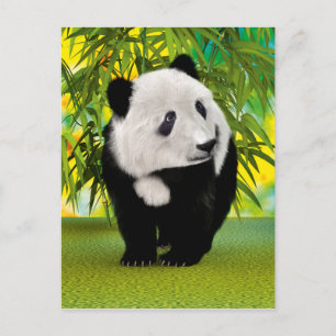 Cute Pandabeer Welp Kawaii Dierenliefhebber Cadeau Briefkaart