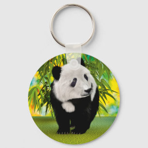 Cute Pandabeer Welp Kawaii Dierenliefhebber Cadeau Sleutelhanger