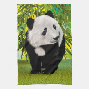Cute Pandabeer Welp Kawaii Dierenliefhebber Cadeau Theedoek