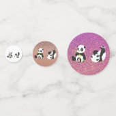 Cute pandas confetti (Achterkanten)