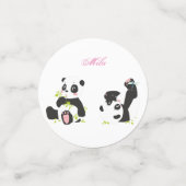 Cute pandas confetti (Kleine voorkant)
