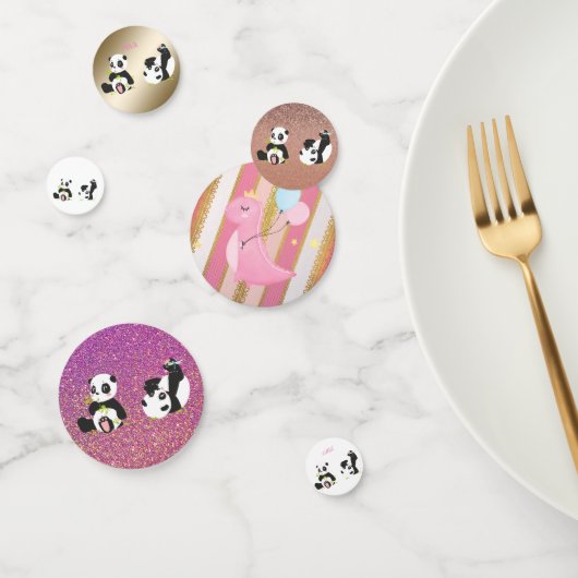 Cute pandas confetti (Groep)