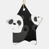 Cute pandas keramisch ornament (Links)