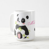 Cute pandas koffiemok (Voorkant links)