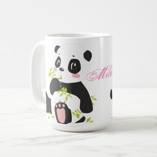 Cute pandas koffiemok (Voorkant links)
