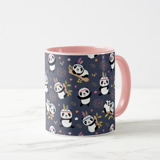 Cute Pandas Mok (Voorkant rechts)