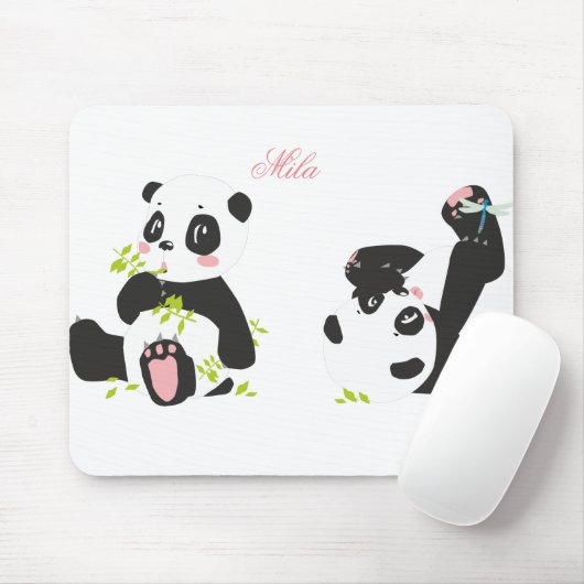 Cute pandas muismat (Met muis)