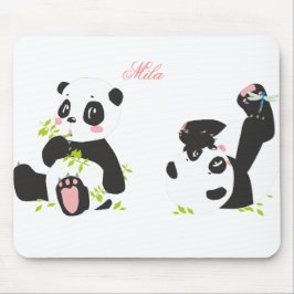 Cute pandas muismat