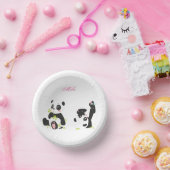Cute pandas papieren kommen (Feest)
