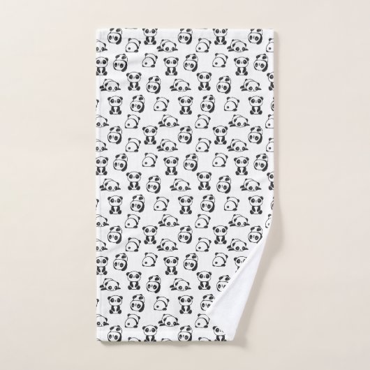 Cute Pandas Pattern Bad Handdoek (Handdoek)