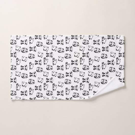 Cute Pandas Pattern Bad Handdoek (Handdoek)