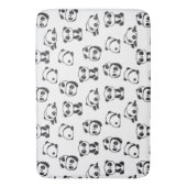 Cute Pandas Pattern  Badmat (Voorkant Verticaal)