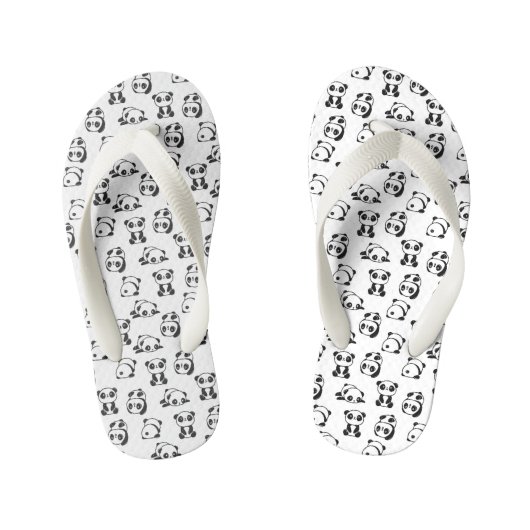 Cute Pandas Pattern Kinder Teenslippers (Voetbed)