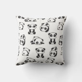 Cute Pandas Pattern Kussen (Achterkant)