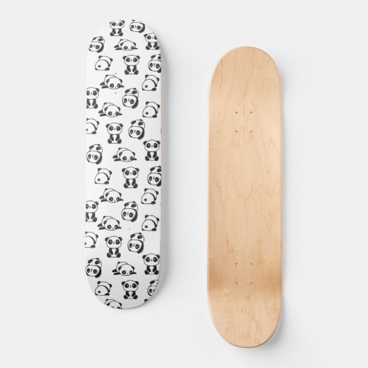 Cute Pandas Pattern Persoonlijk Skateboard (Voorkant)