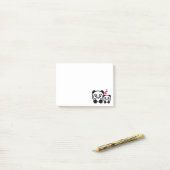 Cute pandas post-it® notes (Op bureau)