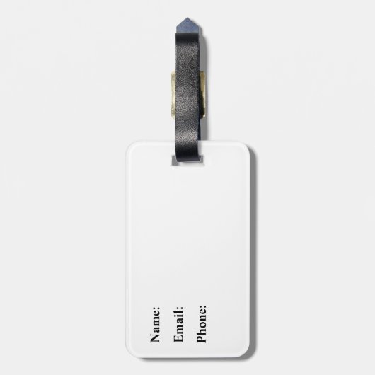 Cute Pandas Rule Bagagelabel (Achterkant verticaal)