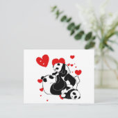 Cute Pandas speelfamilie Briefkaart (Staand voorkant)