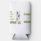 Cute Pandas Sweatshirt met Slogan Seltzer Blikjeskoeler (Voorkant)