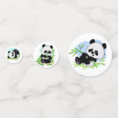 Cute Pandas table confetti (Achterkanten)