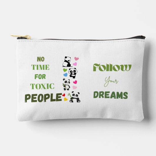Cute Pandashirt met Slogan Etui (Voorkant)