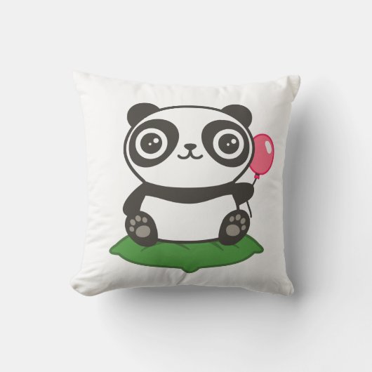 Cute Pandatekening Kussen (Voorkant)
