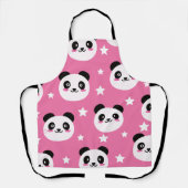 Cute Pandatekening Schort (Voorkant)