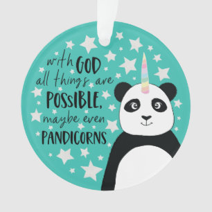 Cute Pandicorn   Alles is mogelijk Ornament