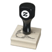 Cute pangolin graduate cartoon rubberstempel (Stempel)
