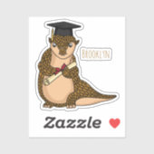 Cute pangolin graduate cartoon sticker (Vel)