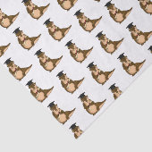 Cute pangolin graduate cartoon tissuepapier (Detail)