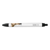 Cute pangolin graduating cartoon zwarte inkt pen (Voorkant)