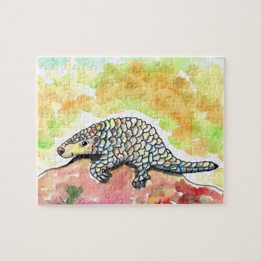 Cute Pangolin Painting Legpuzzel (Horizontaal)