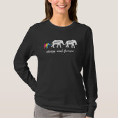 Cute Pansexual Elephant Parent T-shirt (Voorkant)