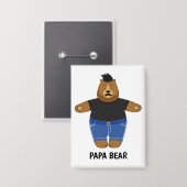 Cute Papa Beer Vaderdag Geschenk Speciale Mok Button (Voorkant / Achterkant)