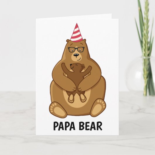 Cute Papa Beer Vaderdag Geschenk Speciale Mok Kaart (Voorkant)