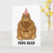 Cute Papa Beer Vaderdag Geschenk Speciale Mok Kaart (Gele Bloem)