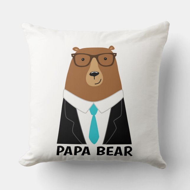 Cute Papa Beer Vaderdag Geschenk Speciale Mok Kussen (Voorkant)