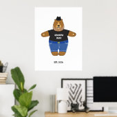 Cute Papa Beer Vaderdag Geschenk Speciale Mok Poster (Thuiskantoor)