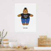 Cute Papa Beer Vaderdag Geschenk Speciale Mok Poster (Keuken)