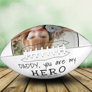 Cute papa je bent mijn Hero Vader Dag Foto American Football