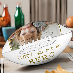 Cute papa je bent mijn Hero Vader Dag Foto American Football
